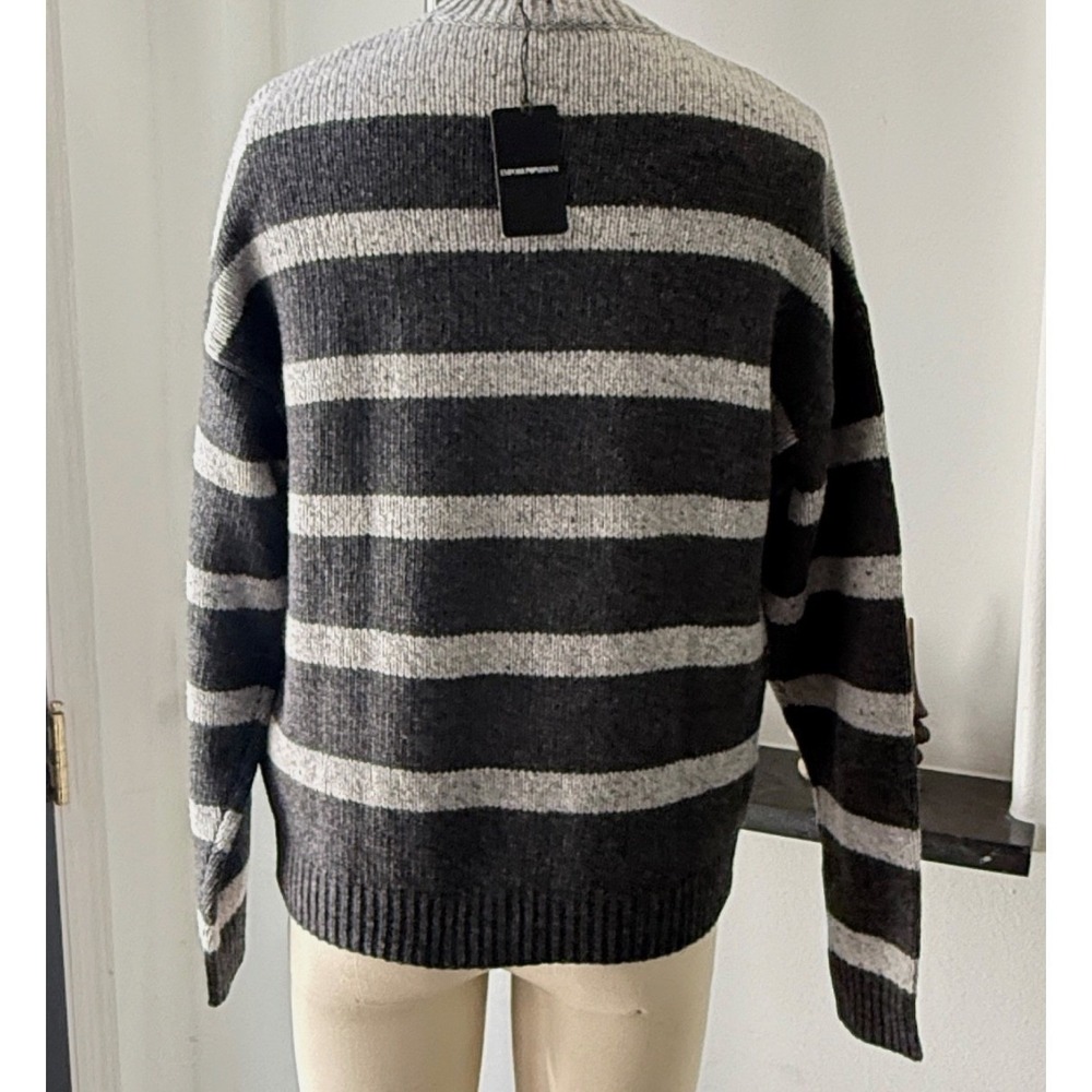 Emporio Armani Grey GA Print Men's crewneck sweater, XL - Picture 4 of 5
